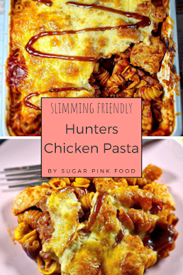 slimming world recipe chicken hunters pasta recipe,  hunters chicken pasta bake recipe