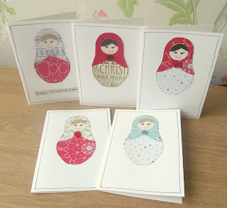 Russian doll Christmas cards