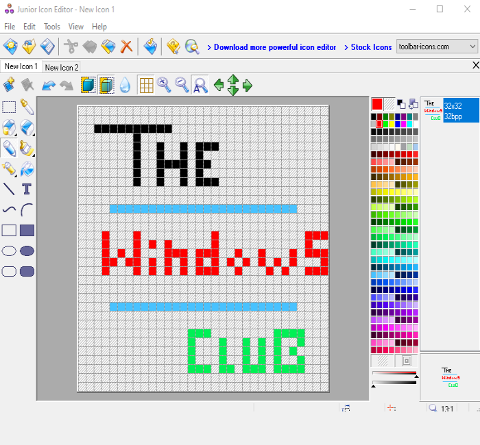 Junior Icon Editor-software