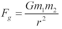 Gravitational force formula