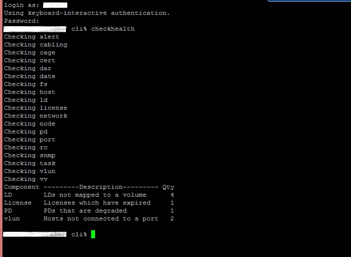 HPE 3PAR Storage Array Health Check