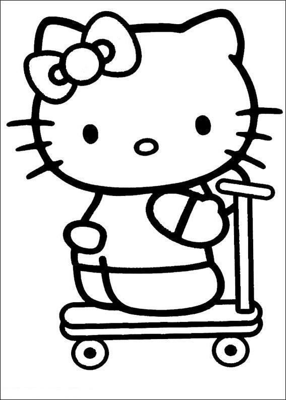 Hello Kitty de Natal desenhos para imprimir colorir e pintar - Desenhos  para pintar e colorir