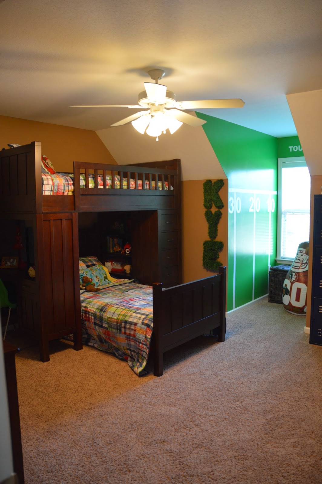 The Journey of Parenthood...: Tour of Our Home: Kye's Football Room