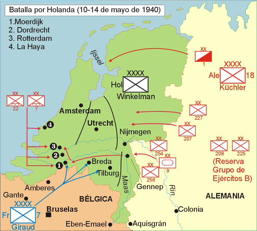 Segunda Guerra Mundial: Batalla de Holanda