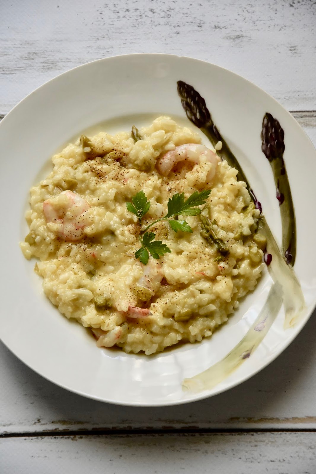 Che Bello è Cucinare risotto con espárragos y gambas (Thermomix)