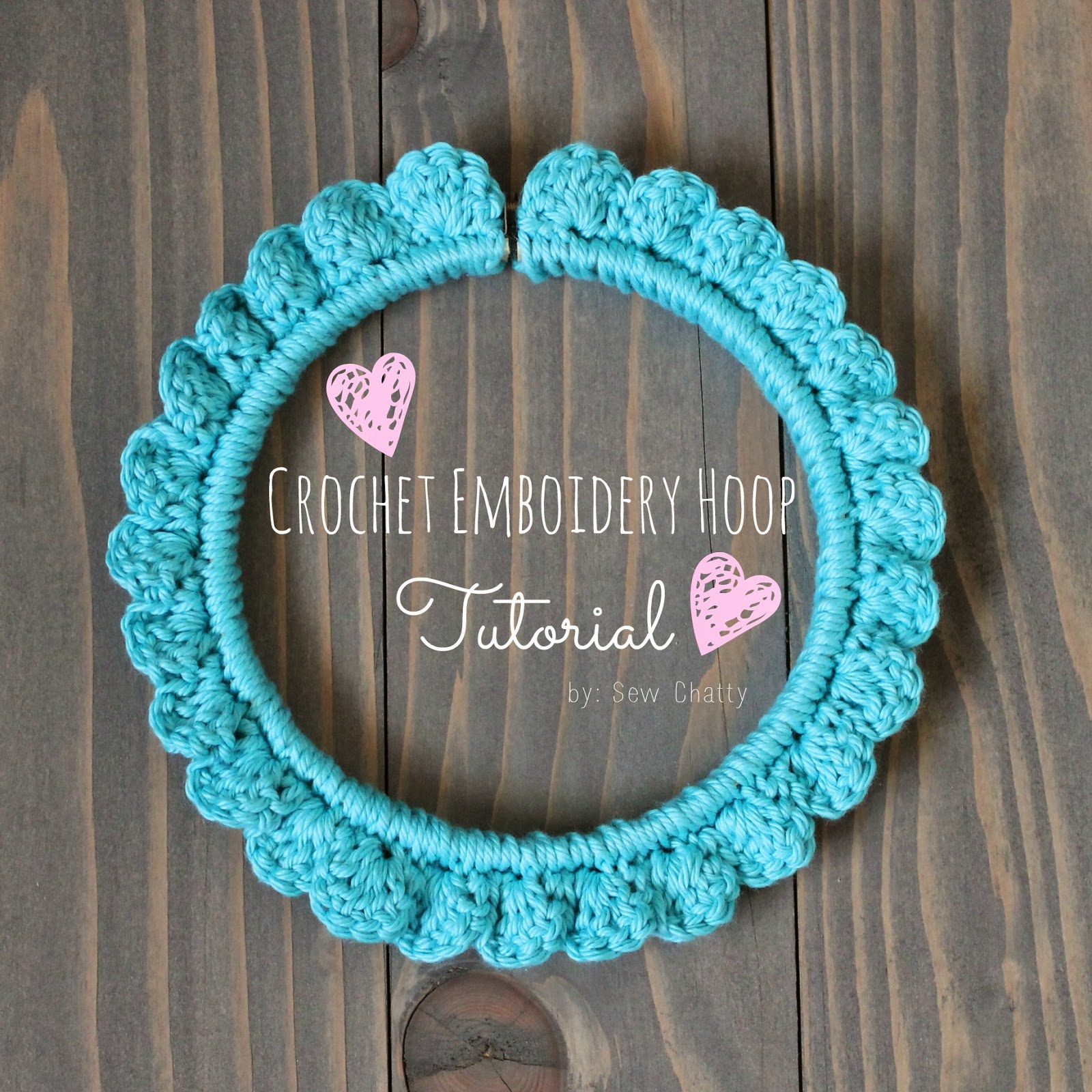 Sew Chatty {Crochet Embroidery Hoop TUTORIAL}
