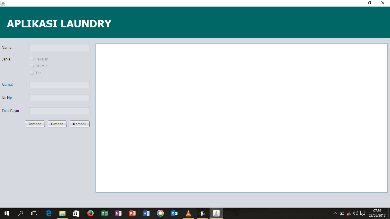 Cara Membuat Aplikasi Laundry dengan Netbeans - Rivaldi 48