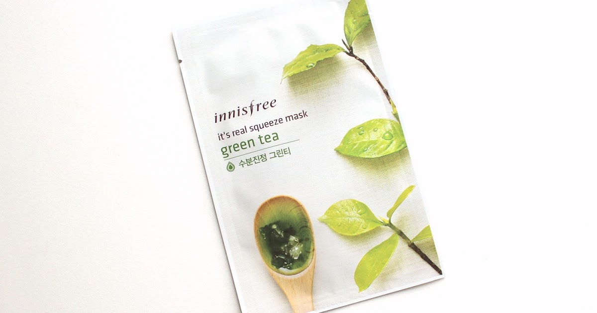 Korean beauty │ Innisfree It's real Squeeze mask with Green Tea [Review] / Polished Polyglot