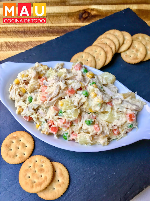 mau cocina de todo ensalada de pollo clasica receta facil