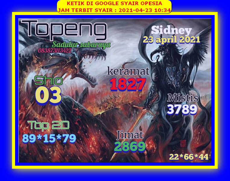 gambar togel sydney