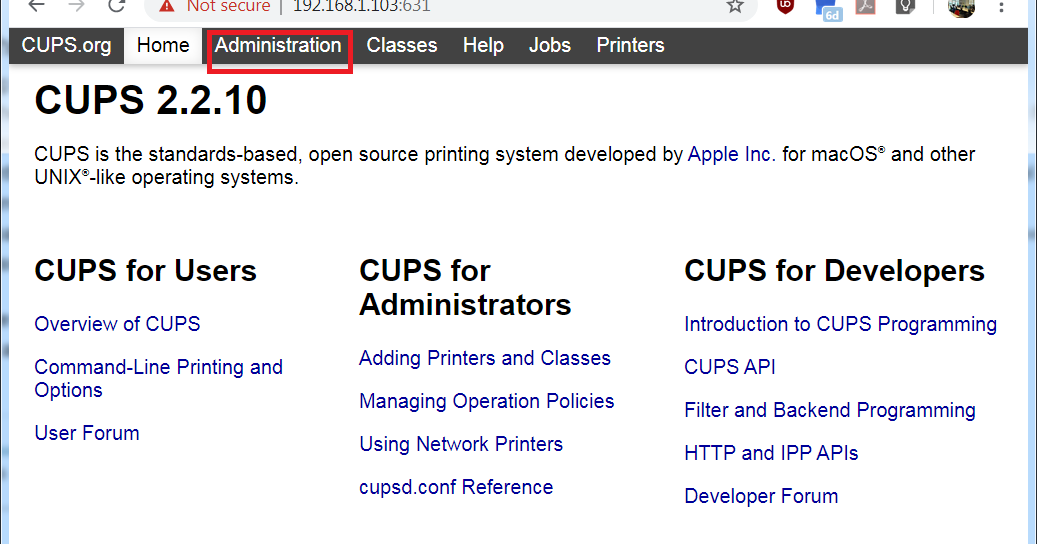 Configure Raspberry Pi for Sharing Printer Samsung Xpress M2026 using