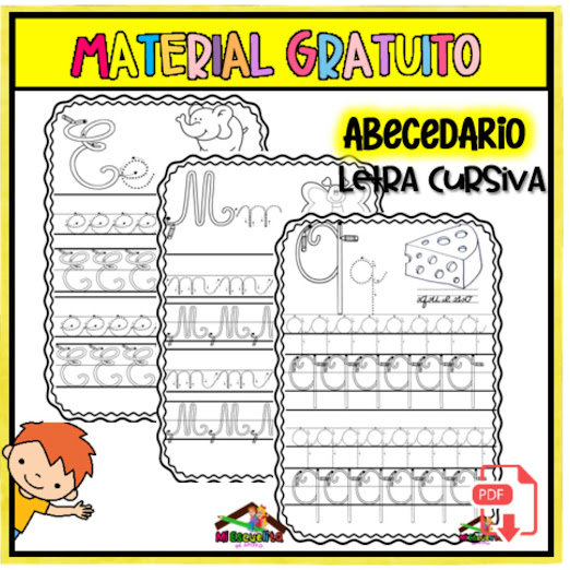 letras del abecedario en cursiva