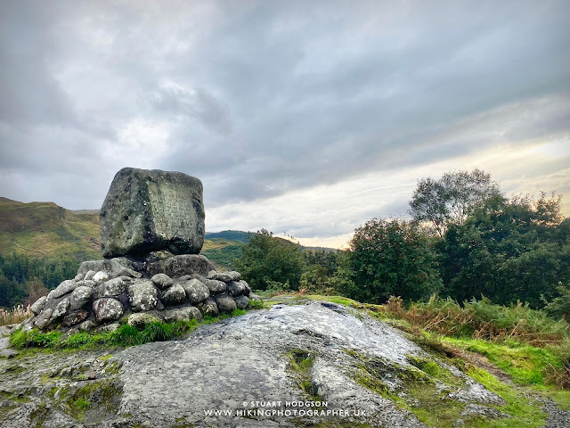 Loch trool walk Galloway map route Scotland best views Bruce's stone