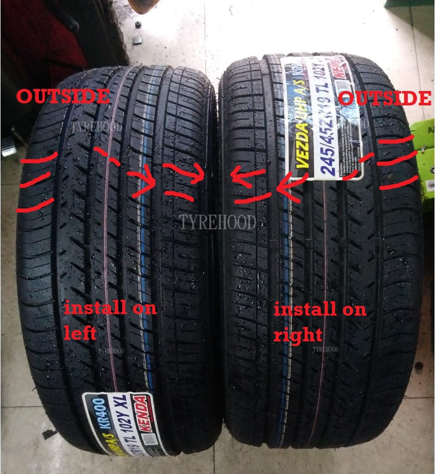 Tyrehood Blog Sharing Asymmetric tire installation on the left and on