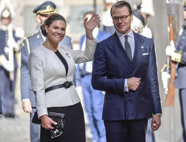 King Carl Gustaf, Queen Silvia, Crown Princess Victoria and Prince Daniel attended the opening of the Riksdag