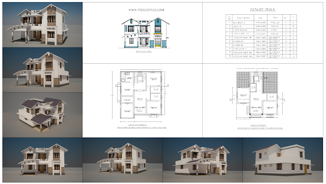 Home Architecture Exterior 3D Model [DWG, 3Dmax]