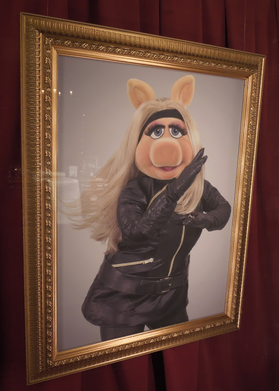 Miss Piggy spandex leather costume portrait