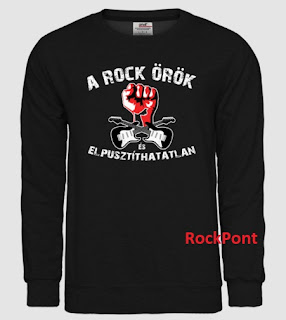 A rock örök és elpusztíthatatlan - feliratos póló