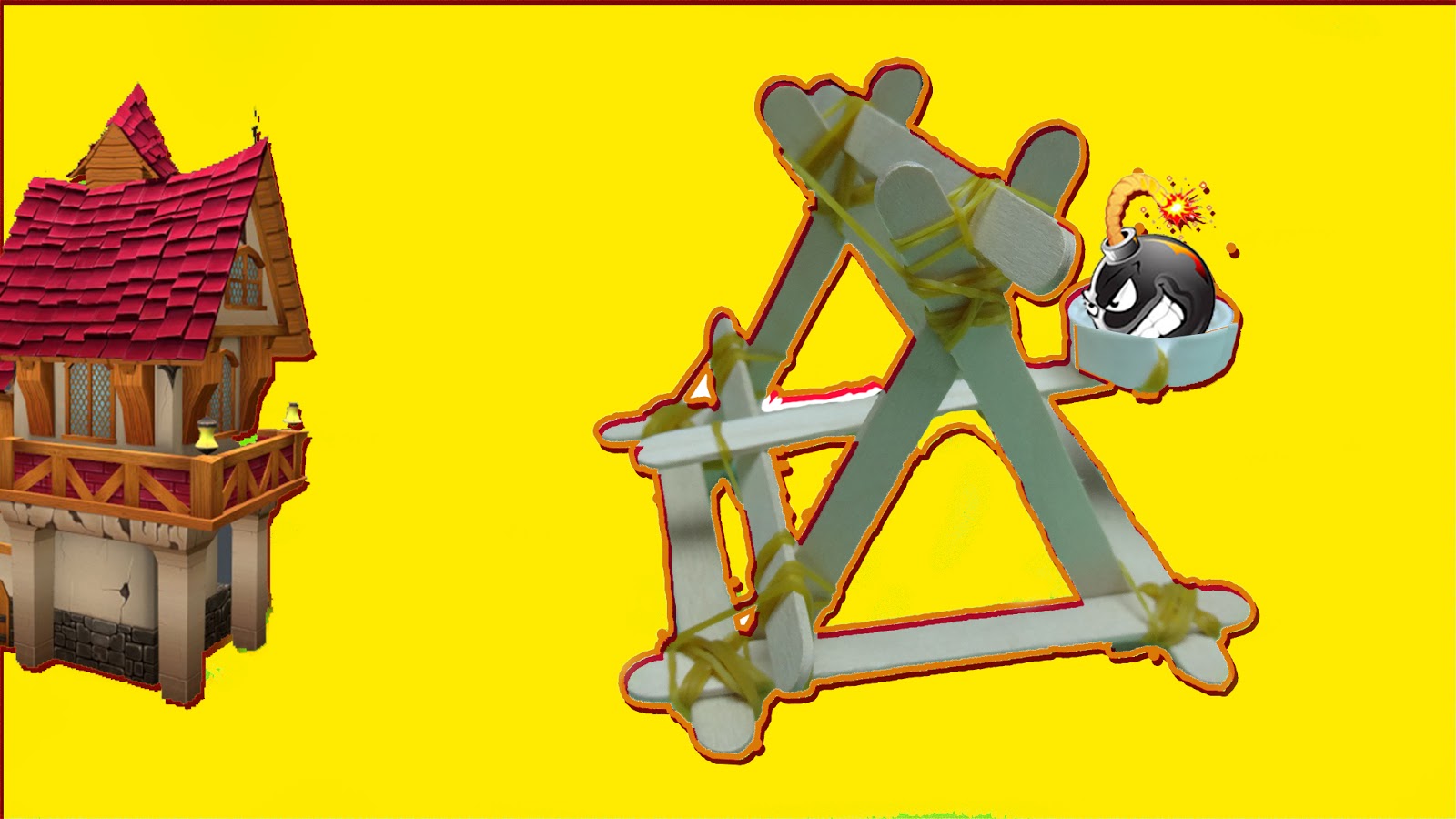 DIY LAB Diy catapult with popsicle sticks Catapult with rubber bands