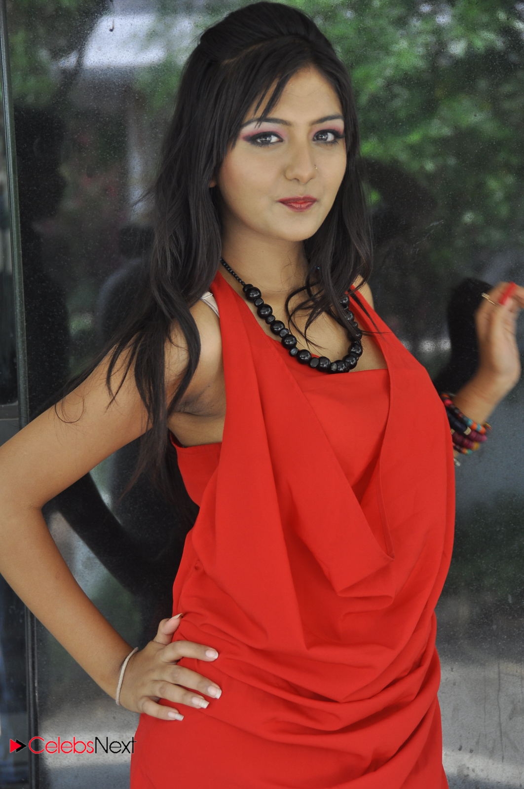 Kushi Mukerjee Latest Photos in Red Short Dress at Donga ...