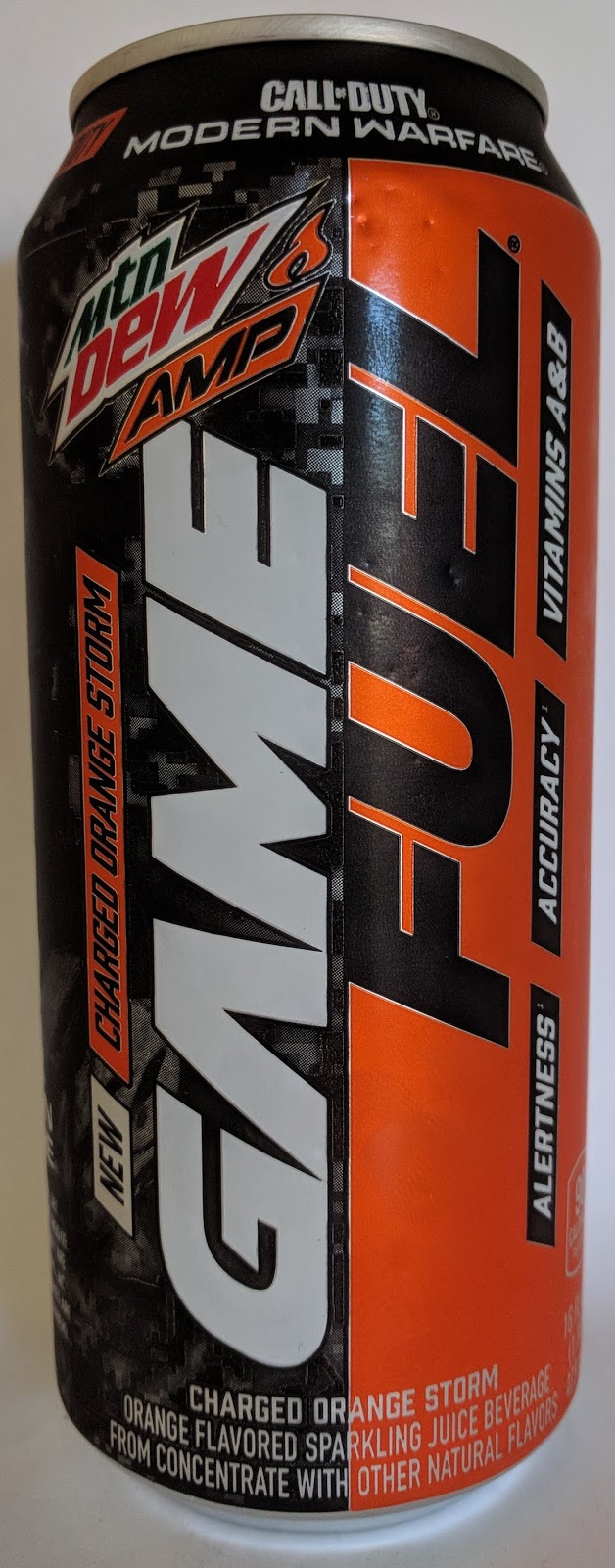 Caffeine King Mtn Dew AMP Game Fuel Charged Orange Strike Review