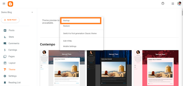 How to install blogger template 2020 step 3