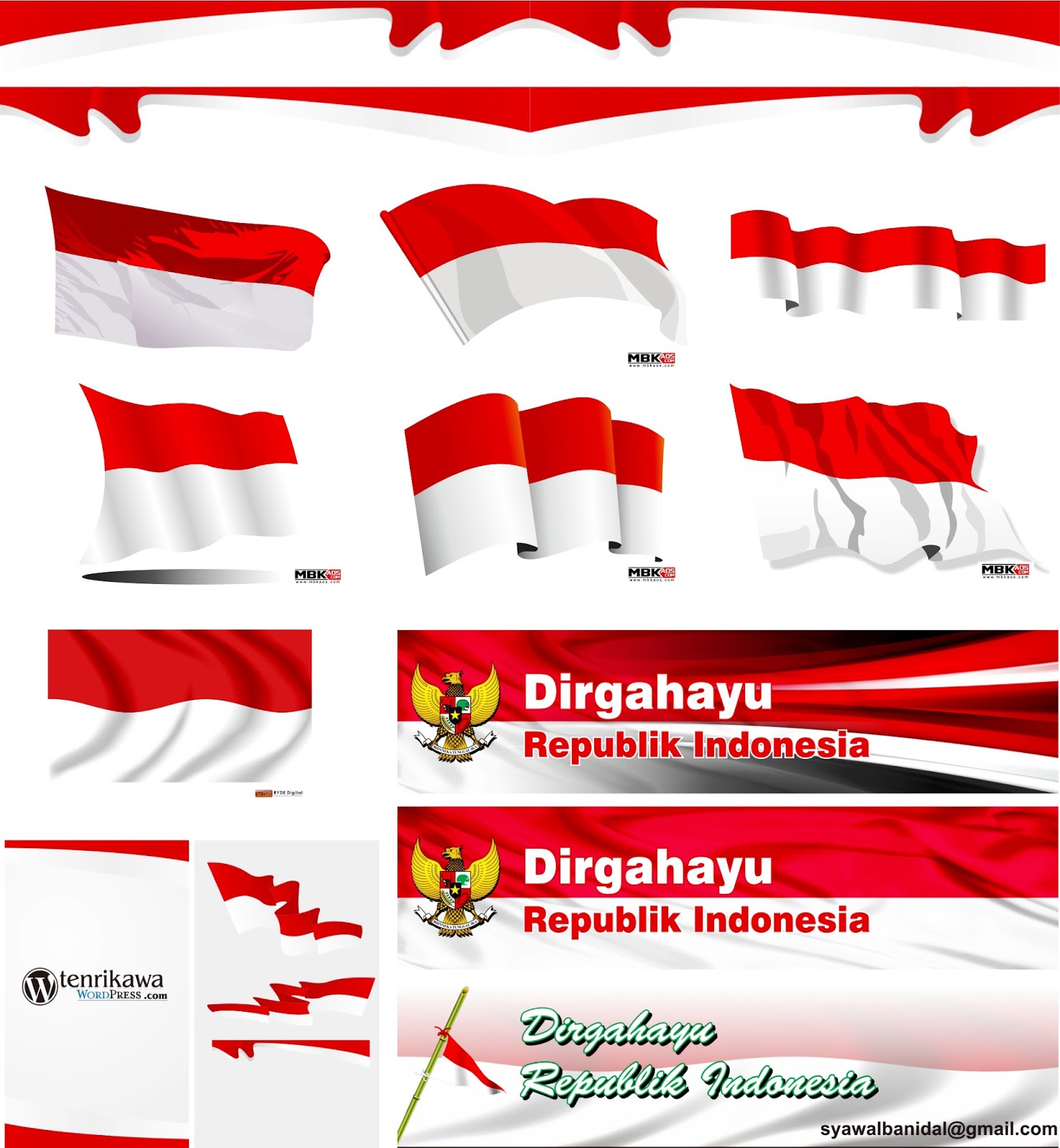 Gambar Bendera Merah Putih Vector Kumpulan Gambar Menarik