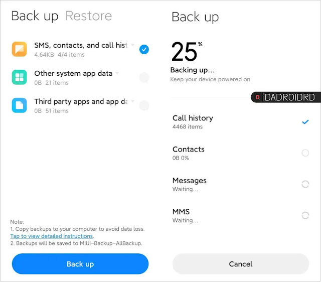 Cara Backup dan Restore Xiaomi / Redmi