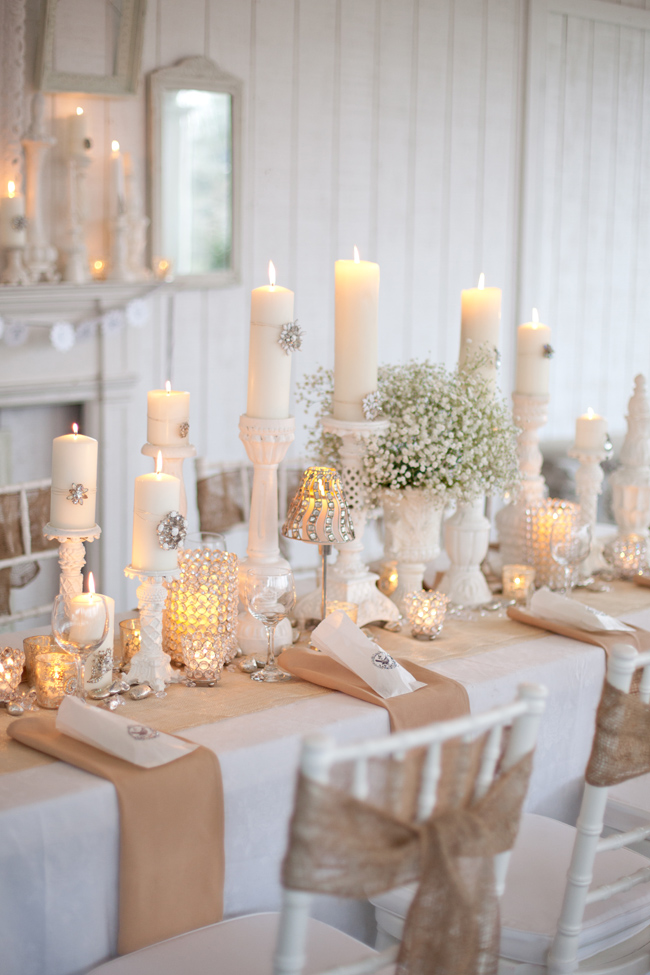 Lee Caroline A World of Inspiration A White Thanksgiving table and embellishing candles