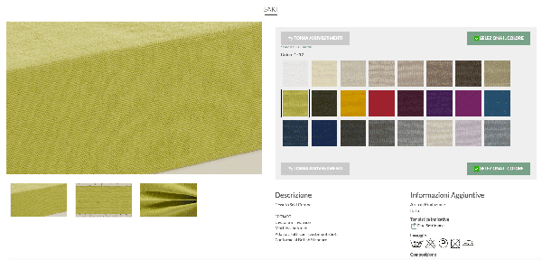 palette colori stoffe palette per personalizzare divano