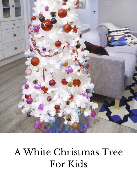white christmas tree for kids