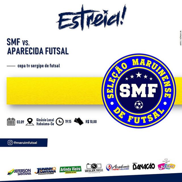 Copa TV Sergipe de Futsal: Seleção de Maruim estreia nesta terça-feira