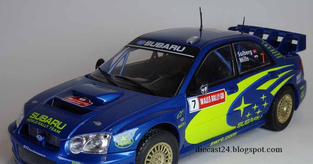 1/24 Diecast miniaturas Subaru Impreza S9 WRC 7 Solberg