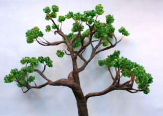 дерево из бисера бонсай