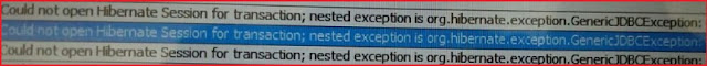 Gagal Upload Faktur Error Could Not Open Hibernate Session For Transaction