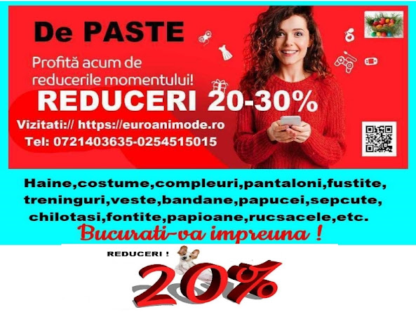 Reduceri 20 - 30% pentru PASTE !