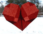 Tissue paper hearts