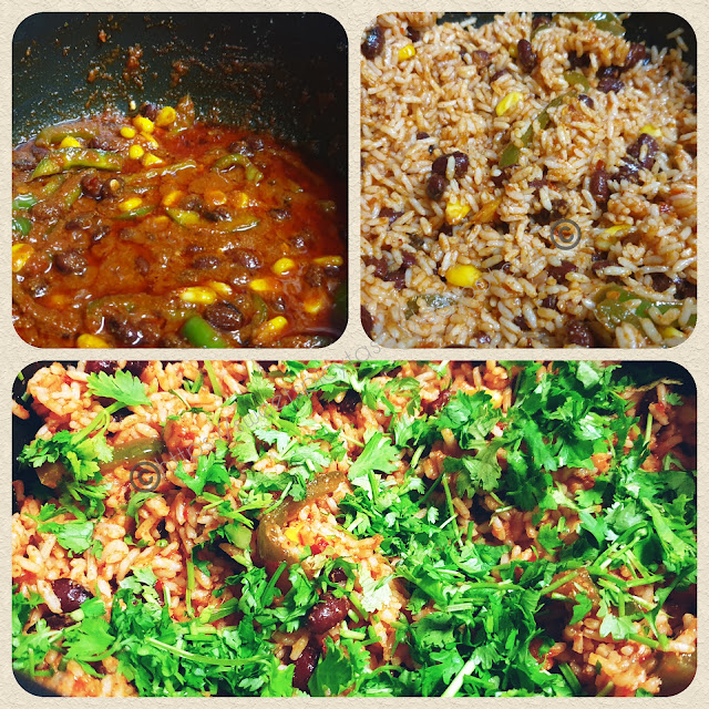 Sweet Spicy Tasty Mexican Bean Rice ( Vegan & No O n G)