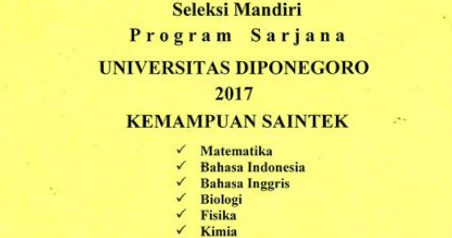 Pembahasan Soal Ujian Mandiri Undip 2013 Download File Guru