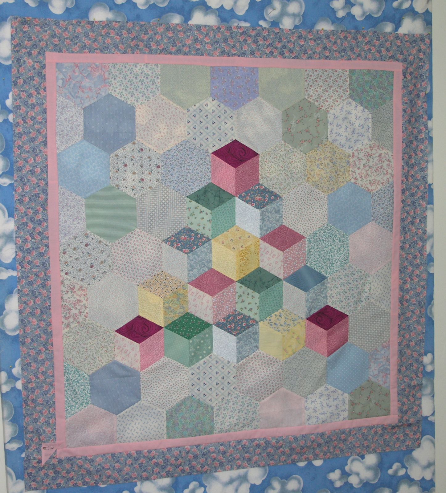 Becky's Place Tumbling Block Quilt