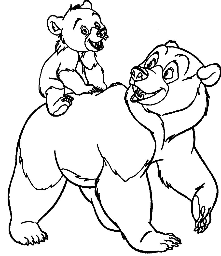 Disney Coloring Book For Kids: Brother Bear Coloring Pages