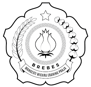 Lambang Kabupaten Brebes, Jawa Tengah bw