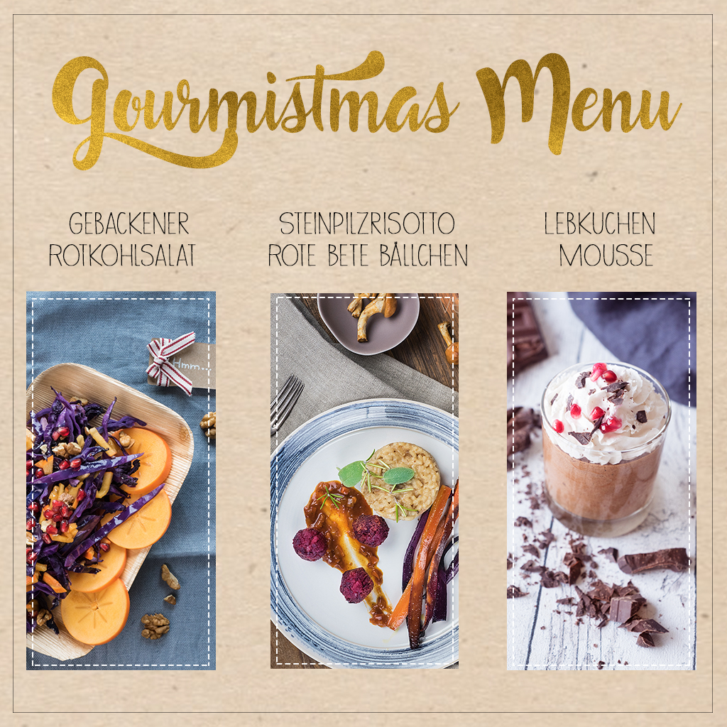 1 Weihnachten 4 Menüs Veganpassion