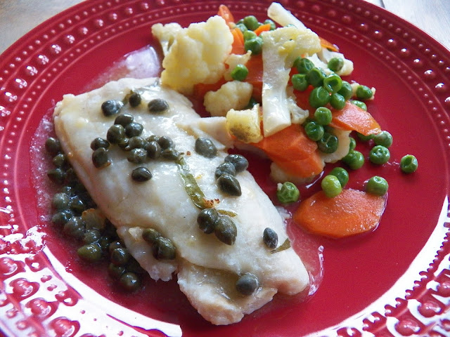 Poached Sole with Capers