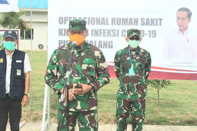 Pangdam I/BB Dampingi Pankogabwilhan I Resmikan Operasional RS Khusus Infeksi Covid-19 Pulau Galang