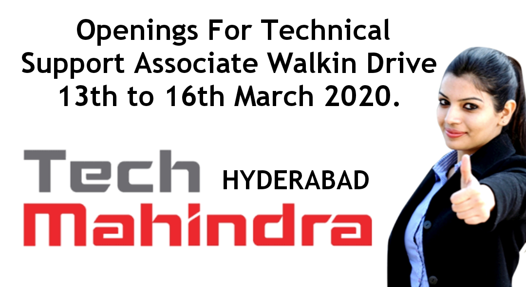 Tech Mahindra Jobs Hyderabad Technical Support Associate