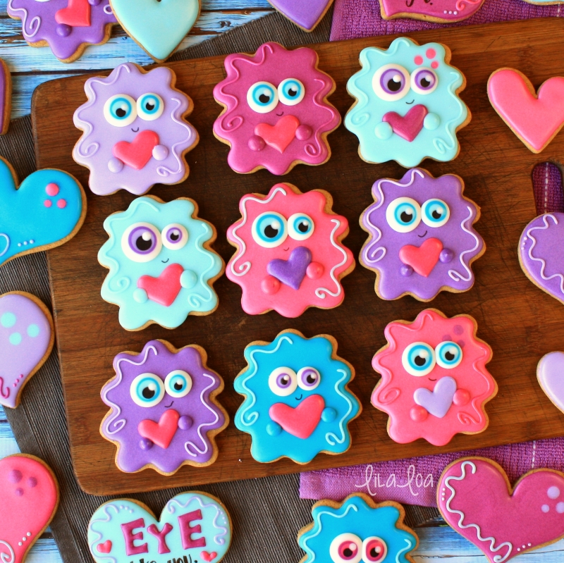 How To Make Decorated Love Monster Sugar Cookies