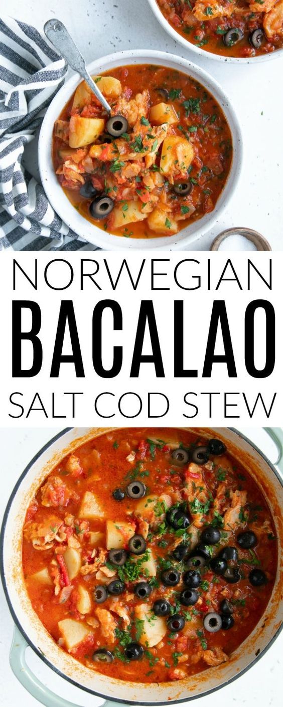 Norwegian Salted Cod Stew (Bacalao) Lavore Goobne Kitchen