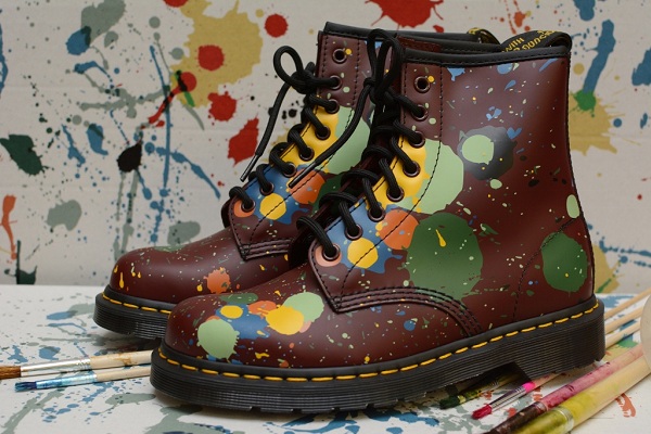 Các mẫu giày nam Doctor thiết kế sáng tạo có một không hai Dr.%2BMartens%2BPaint%2BSplatter