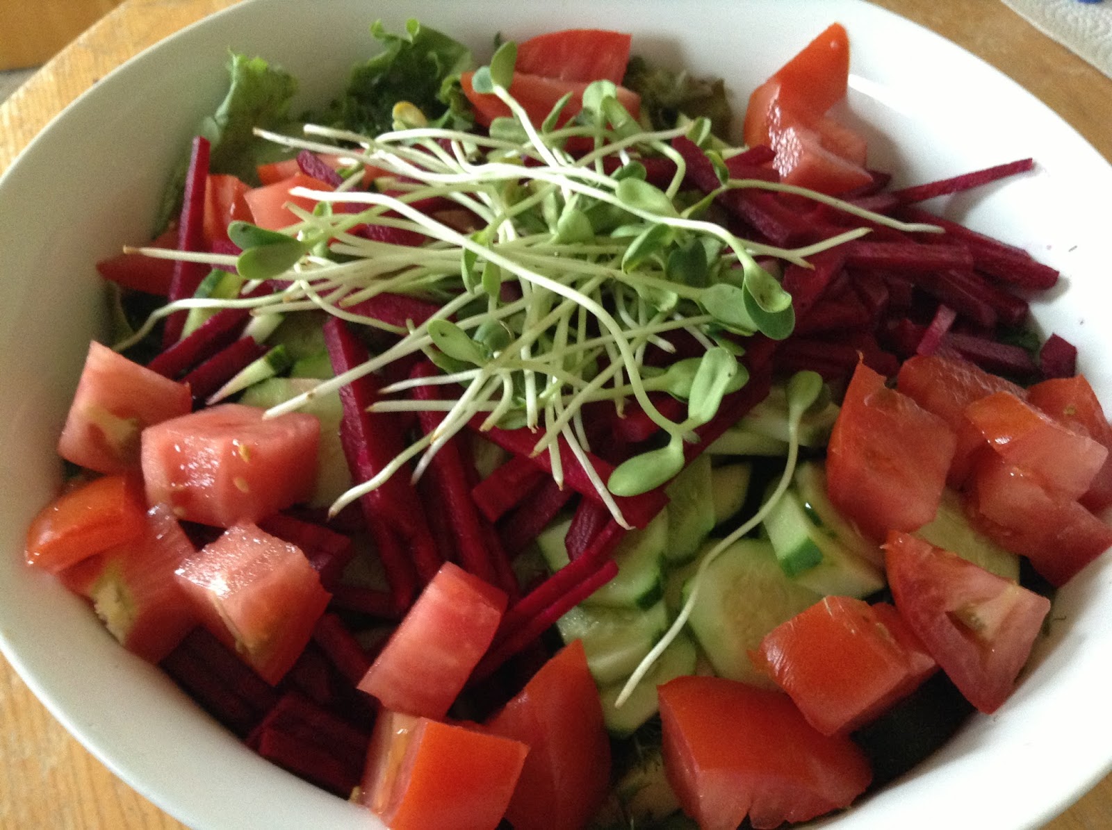 Fresh Summer Beet Salad Raw Edibles